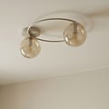 Emibig Emibig SOPRA 2 MOKKA AMBER - Moderne plafondlamp voor sfeervolle verlichting