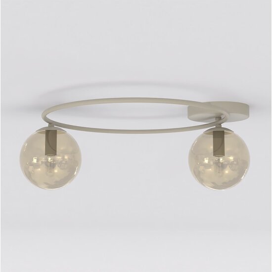 Emibig Emibig SOPRA 2 MOKKA AMBER - Plafonnier moderne pour un éclairage élégant