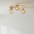 Emibig Emibig SOPRA 3 MOKKA AMBER - Modern ceiling lamp for stylish lighting