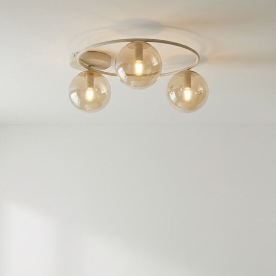 Emibig Emibig SOPRA 3 MOKKA AMBER - Lampe de plafond moderne pour un éclairage élégant