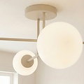 Emibig Emibig ROMA 4 MOKKA OPAL - Modern ceiling lamp for stylish lighting