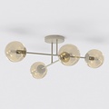 Emibig Emibig ROMA 4 MOKKA AMBER - Moderne Deckenlampe für stilvolle Beleuchtung