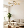 Emibig Emibig ROMA 4 MOKKA AMBER - Moderne plafondlamp voor sfeervolle verlichting