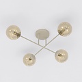 Emibig Emibig ROMA 4 MOKKA AMBER - Moderne Deckenlampe für stilvolle Beleuchtung