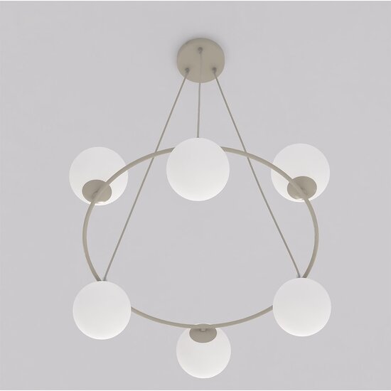 Emibig Emibig AZURA 6 MOKKA OPAL - Lámpara colgante elegante para cualquier espacio