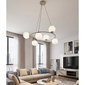 Emibig Emibig AZURA 6 MOKKA OPAL - Lámpara colgante elegante para cualquier espacio