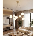 Emibig Emibig AZURA 6 MOKKA OPAL - Elegant pendant lamp for any space
