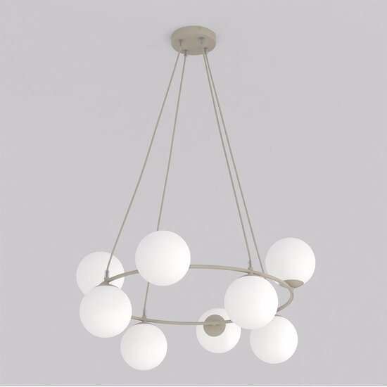 Emibig Emibig AZURA 8 MOKKA OPAL - Lampe suspendue élégante pour tous les espaces