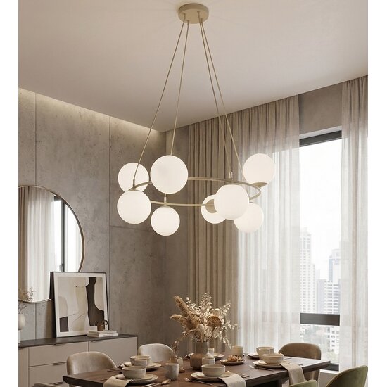 Emibig Emibig AZURA 8 MOKKA OPAL - Elegante Pendelleuchte für jeden Raum