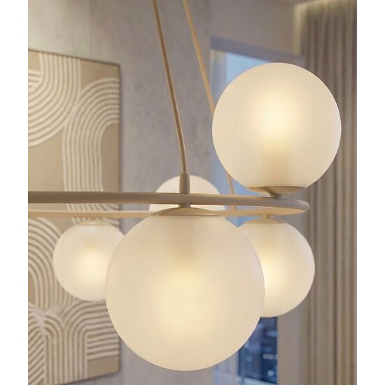 Emibig Emibig AZURA 8 MOKKA OPAL - Elegante hanglamp voor elke ruimte