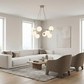 Emibig Emibig AZURA 8 MOKKA OPAL - Lámpara colgante elegante para cualquier espacio