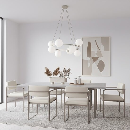 Emibig Emibig AZURA 8 MOKKA OPAL - Elegante Pendelleuchte für jeden Raum