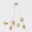 Emibig Emibig AZURA 6 MOKKA AMBER - Elegante hanglamp voor sfeervolle ruimtes