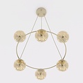 Emibig Emibig AZURA 6 MOKKA AMBER - Elegant pendant lamp for cozy spaces