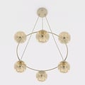 Emibig Emibig AZURA 6 MOKKA AMBER - Lampe suspendue élégante pour des espaces chaleureux