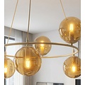 Emibig Emibig AZURA 6 MOKKA AMBER - Elegante hanglamp voor sfeervolle ruimtes