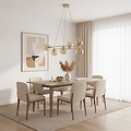 Emibig Emibig AZURA 6 MOKKA AMBER - Elegant pendant lamp for cozy spaces