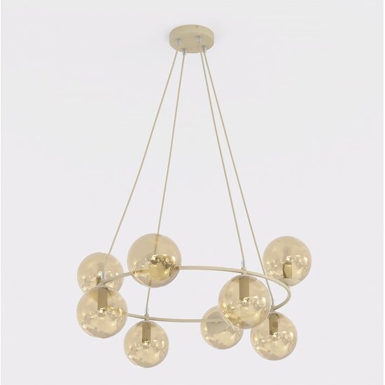 Emibig Emibig AZURA 8 MOKKA AMBER - Elegant pendant lamp for any space