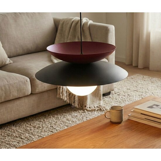 Emibig Emibig NAGOYA 1 BLACK/BU - Stylish Scandinavian pendant lamp for any space