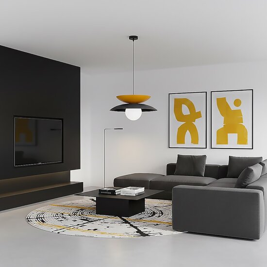 Emibig Emibig NAGOYA 1 BLACK/OR - Lampe suspendue scandinave pour tous les espaces