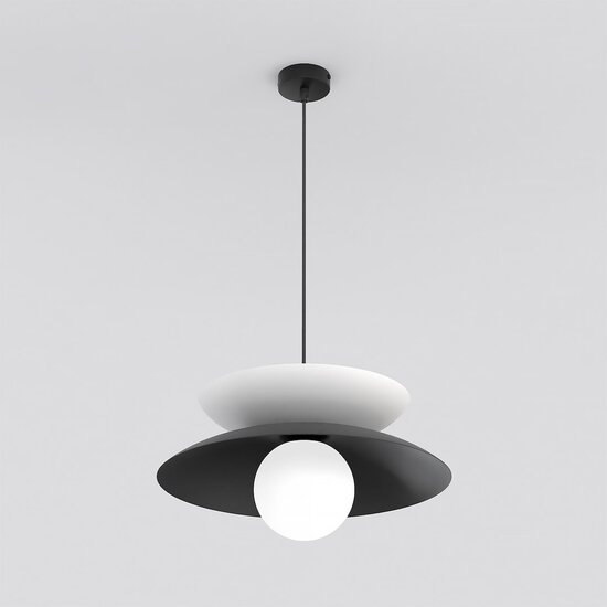 Emibig Emibig NAGOYA 1 BLACK/WH - Stijlvolle Scandinavische hanglamp voor elke ruimte
