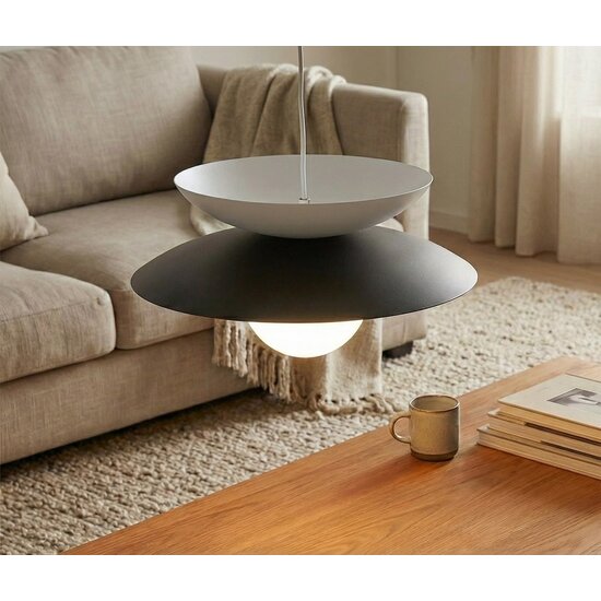 Emibig Emibig NAGOYA 1 BLACK/WH - Stijlvolle Scandinavische hanglamp voor elke ruimte