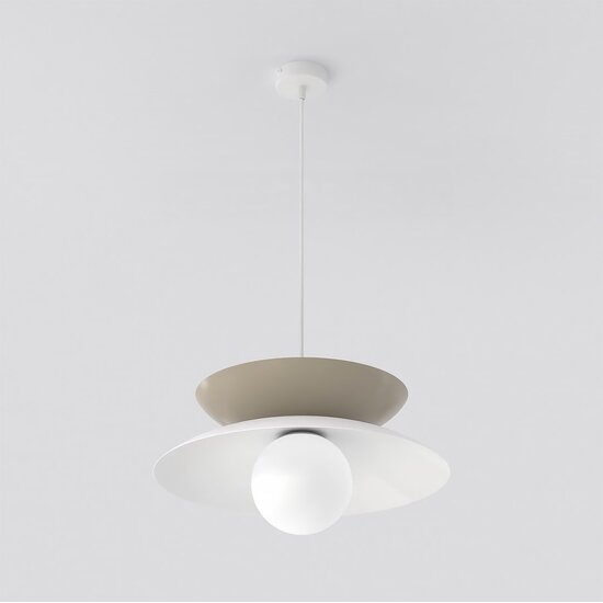 Emibig Emibig NAGOYA 1 WHITE/MO - Lámpara colgante escandinava para cualquier espacio