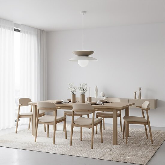 Emibig Emibig NAGOYA 1 WHITE/MO - Skandinavische Pendelleuchte für jeden Raum
