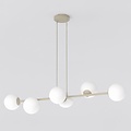 Emibig Emibig MAGNUS 6 MOKKA OPAL - Lampe suspendue moderne pour un éclairage élégant