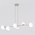 Emibig Emibig MAGNUS 6 MOKKA OPAL - Modern pendant lamp for stylish lighting