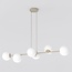 Emibig Emibig MAGNUS 6 MOKKA OPAL - Lampe suspendue moderne pour un éclairage élégant