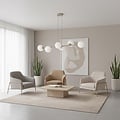 Emibig Emibig MAGNUS 6 MOKKA OPAL - Lámpara colgante moderna para una iluminación elegante