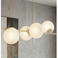 Emibig Emibig MAGNUS 6 MOKKA OPAL - Lampe suspendue moderne pour un éclairage élégant