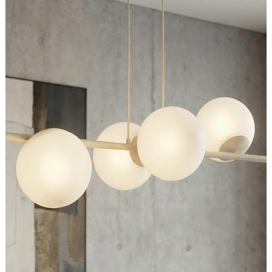 Emibig Emibig MAGNUS 6 MOKKA OPAL - Moderne Pendelleuchte für stilvolle Beleuchtung