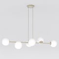 Emibig Emibig MAGNUS 6 MOKKA OPAL - Lámpara colgante moderna para una iluminación elegante