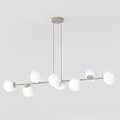 Emibig Emibig MAGNUS 8 MOKKA OPAL - Moderne hanglamp voor sfeervolle verlichting