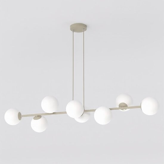 Emibig Emibig MAGNUS 8 MOKKA OPAL - Lampe suspendue moderne pour un éclairage élégant