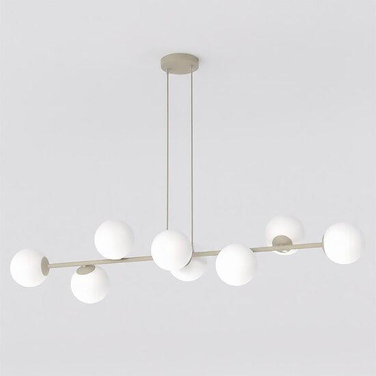 Emibig Emibig MAGNUS 8 MOKKA OPAL - Modern pendant lamp for stylish lighting