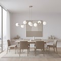 Emibig Emibig MAGNUS 8 MOKKA OPAL - Lampe suspendue moderne pour un éclairage élégant
