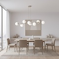 Emibig Emibig MAGNUS 8 MOKKA OPAL - Moderne Pendelleuchte für stilvolle Beleuchtung