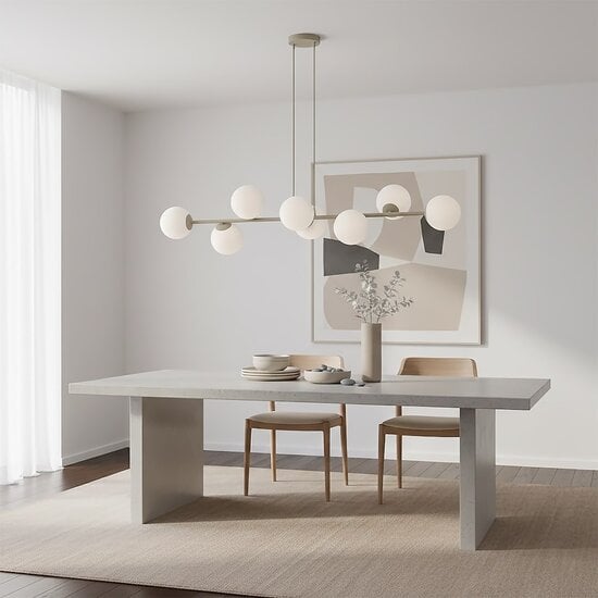 Emibig Emibig MAGNUS 8 MOKKA OPAL - Modern pendant lamp for stylish lighting