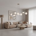 Emibig Emibig MAGNUS 8 MOKKA OPAL - Lampe suspendue moderne pour un éclairage élégant