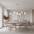 Emibig Emibig MAGNUS 8 MOKKA OPAL - Moderne Pendelleuchte für stilvolle Beleuchtung
