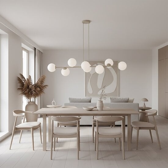 Emibig Emibig MAGNUS 8 MOKKA OPAL - Lampe suspendue moderne pour un éclairage élégant