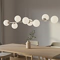 Emibig Emibig MAGNUS 8 MOKKA OPAL - Moderne hanglamp voor sfeervolle verlichting