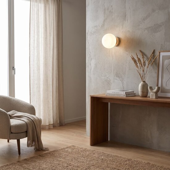 Emibig Emibig MAGNUS K1 MOKKA OPAL - Lámpara de pared moderna para una iluminación elegante