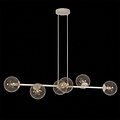 Emibig Emibig MAGNUS 6 MOKKA AMBER - Lampe suspendue moderne pour une ambiance chaleureuse
