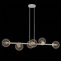 Emibig Emibig MAGNUS 6 MOKKA AMBER - Moderne hanglamp voor sfeervolle verlichting