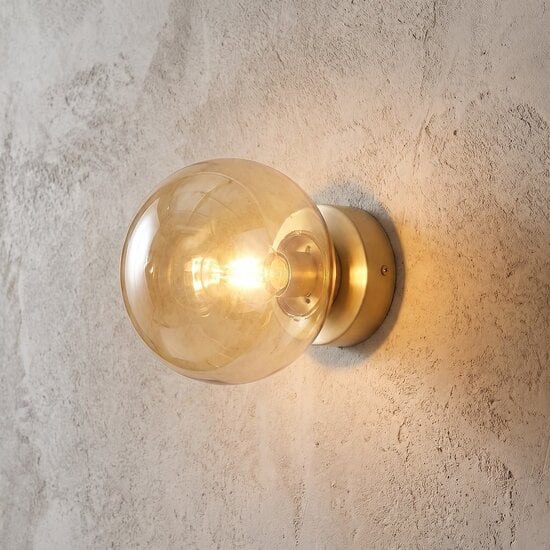 Emibig Emibig MAGNUS K1 MOKKA AMBER - Moderne wandlamp voor sfeervolle verlichting