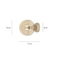 Emibig Emibig MAGNUS K1 MOKKA AMBER - Moderne wandlamp voor sfeervolle verlichting